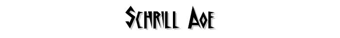 Schrill AOE font